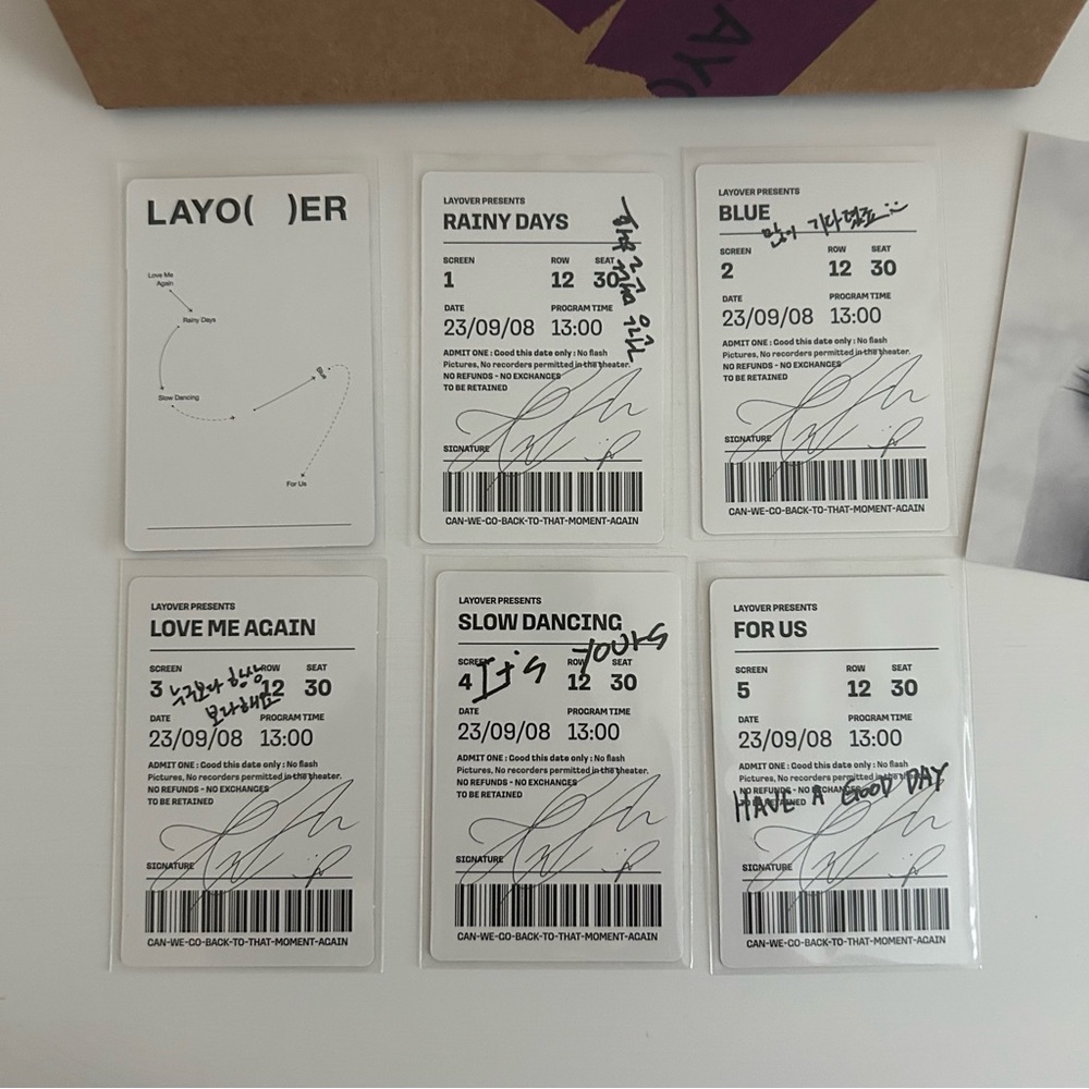 BTS V Taehyung Layover Album Purple Box Version - Picture 8 of 8